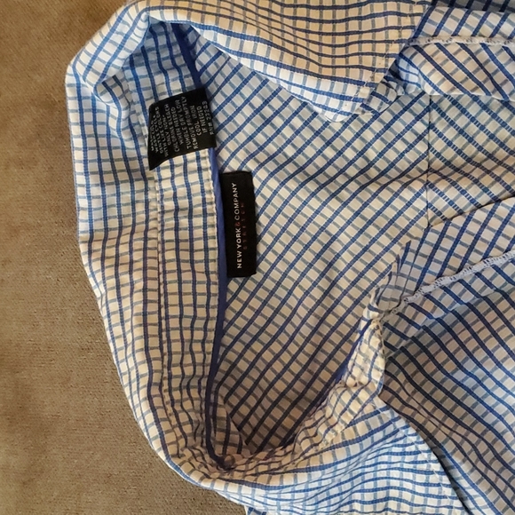 New York & Company Checked button down top - Picture 3 of 6